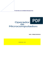 Operador de Microcomputadoras