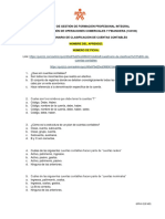 Instrumento de Evaluación Cuestionario de Clasificación de Cuentas Contables