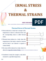 Thermal Stress Thermal Strains: Bibin Chidambaranathan