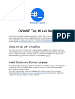 OWASP Top 10 Lab Setup Guide