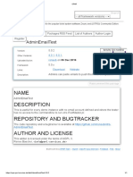 Name Description Repository and Bugtracker Author and License