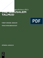 The Jerusalem Talmud Fisrt Order Zeraim