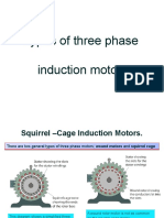 Types of Three Phase Induction Motors