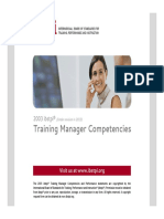 2003 Ibstpi Training Manager Competencies