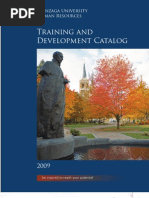 Training and Development Catalog: Human Resources Gonzaga University