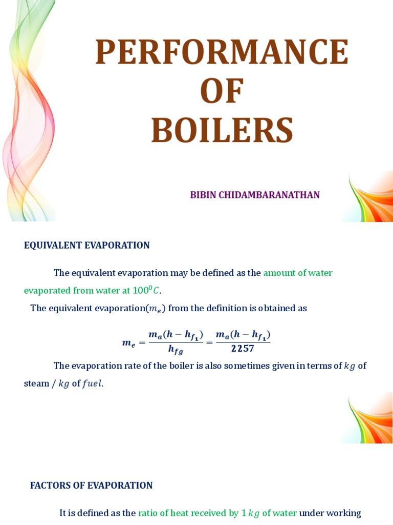 Boiler Performance and Evaporation Analysis | PDF | Boiler | Combustion