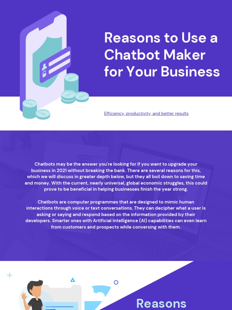 Reasons To Use A Chatbot Maker For Your Business | PDF