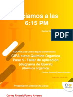 Presentación CIPA Curso Química Orgánica Paso 5 - Taller de Aplicación (Diagrama de Gowin)