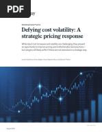 Defying Cost Volatility: A Strategic Pricing Response: Marketing & Sales Practice