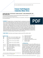 Current and Speed Sensor Fault Diagnosis Method Applied To Induction Motor Drive - Paper IEEE Access 2021