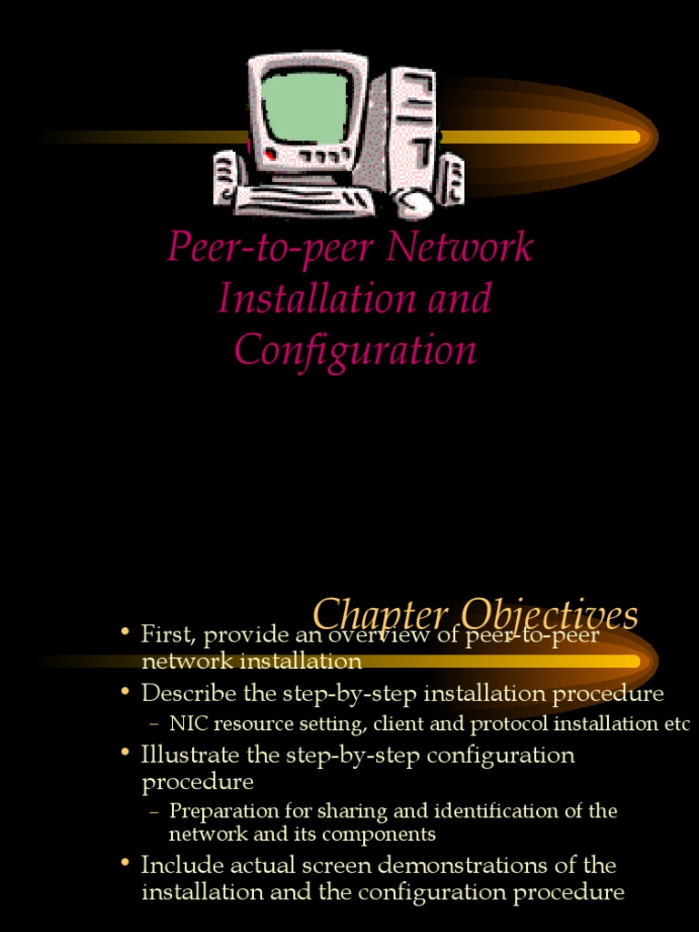 Peer-to-Peer Installation An Configuration - No | PDF | Computer ...