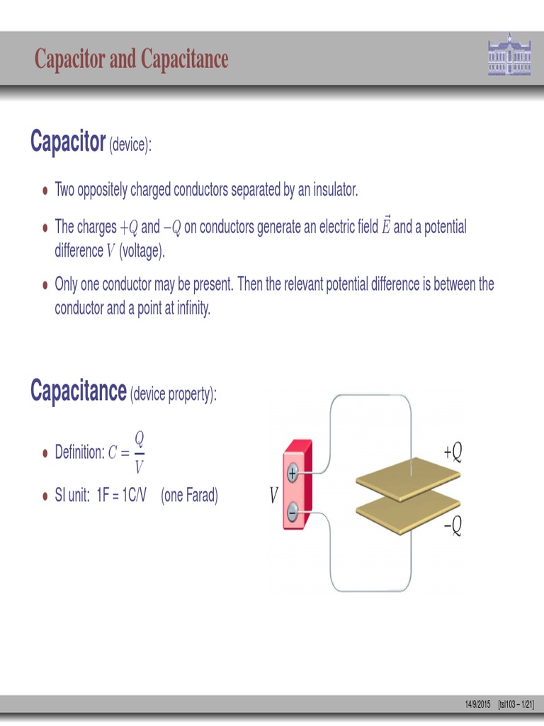 PHYSICS 2 Capacitor and Capacitance | PDF | Capacitor | Capacitance