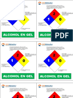 Rombo NFPA - Alcohol en Gel