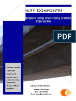 Fiberglass Bridge Drain Piping Systems ASTM D2996: Onl E Y Omposites