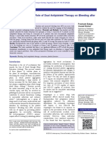 Jurnal 5 - Clinical Evaluation of Role of Dual Antiplatet Therapy On Bleeding After Dental Extraction