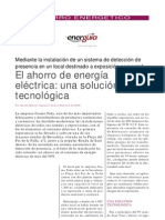 El Ahorro de Energía Eléctrica, Una Solución Tecnológica