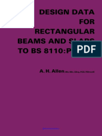 Design Data For Rectangular Beams and Slabs To BS 8110 Part 1 Allen