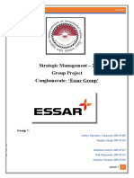 Strategic Management - 2 Group Project Conglomerate: Essar Group'