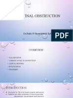Intestinal Obstruction: DR - Bakti H Simanjuntak SPB (K) V