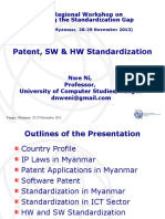 Patent, SW & HW Standardization: ITU Regional Workshop On Bridging The Standardization Gap