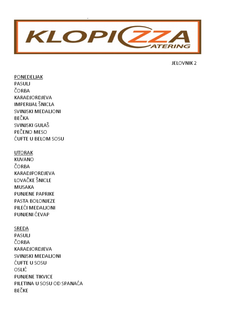 Jelovnik Cerak 2 PDF