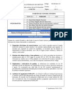 Informe Anual de Actividades (Informes de Comites Ci)