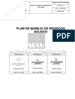 SST-MAV PMRSS-004 Plan de Manejo de Residuos Sólidos