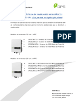 Conexión Eléctrica en Inversores Monofásicos Residenciales CPS