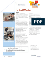 In vitro SPF Testing Method