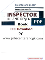 Inspector Inland Evenue Book PDF 2021