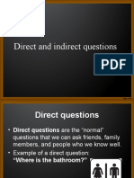 Direct vs Indirect Questions