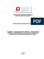 Batman o Cavaleiro Das Trevas – Uma Análise Sobre a Legitimação Da Autotutela Diante Da Ineficácia Do Poder de Punir Do Estado