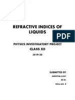 Refractive Indices of Liquids