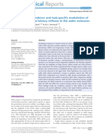 Acceleration Dependence and Task-Specific Modulation of Short-And Medium-Latency Reflexes in The Ankle Extensors