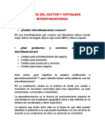 Análisis Del Sector y Entidades Microfinancieras