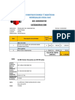 Cotizacion Traslado Camioneta