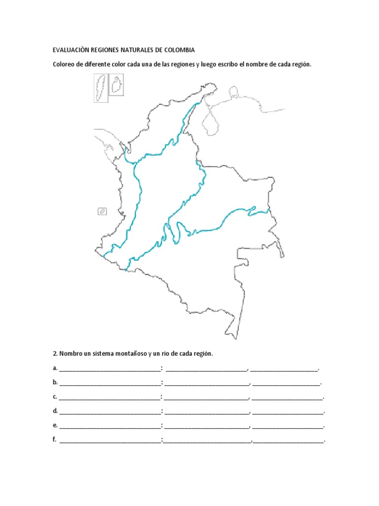 Evaluación de Regiones Naturales de Colombia | PDF | Métodos y ...