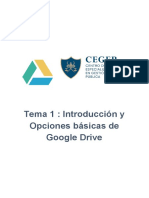 Tema 1 - Introducción y Opciones Básicas de Google Drive