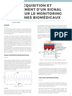 Acquisition et traitement d'un signal PPG pour le monitoring de signes biomédicaux (1)