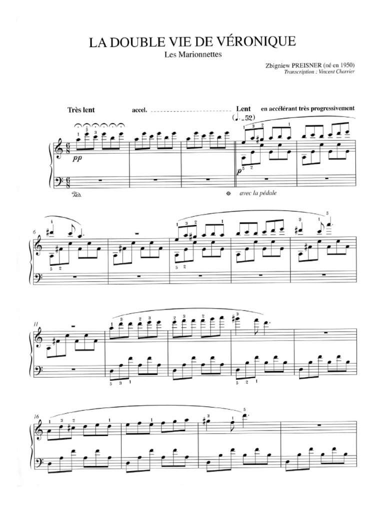 Zbigniew Preisner Les (La Double Vie de Veronique) PDF