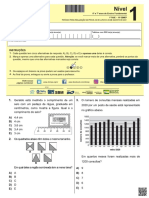 Prova Obmep - 6º e 7º Anos - Nível 1 2021