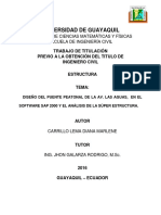 Universidad de Guayaquil Facultad de Ciencias Matemáticas y Físicas Escuela de Ingeniería Civil