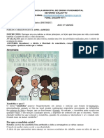 Atividade 21 - 6º Ano A - Ensino Religioso 09 A 14 de Agosto