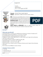 17-20 Agosto 4ro Matemáticas