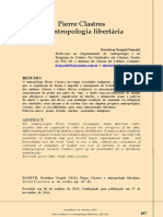 (P.) PASSETI, Dorothea Voegeli. Pierre Clastres e antropologia libertária