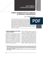 Hernández - Análisis Constitucional de Los Regímenes de Gobiernos Contemporáneos