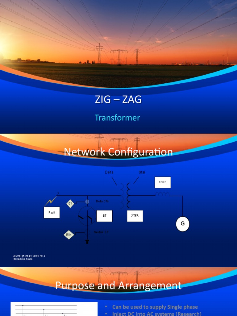 Trip of A Zig Zag Transformer PDF Transformer Electricity