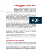 Experiencias de La Participación Publica Privada (PPP) en El Perú