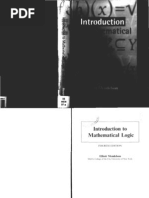 Ellitot Mendelson - Introduction To Mathematical Logic (4th Ed)