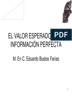 Valor Esperado de La Información Perfecta